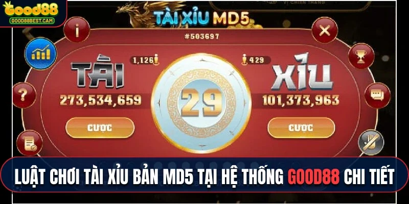 Tài Xỉu Md5 - Game Đổi Thưởng Online Xanh Chín Cực Khủng Tại GOOD88 3 Thành viên mới hãy nắm luật chơi tài xỉu bản MD5 tại hệ thống GOOD88